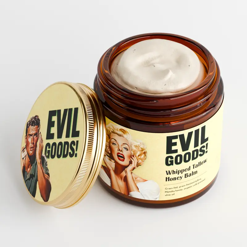 Evil Goods®  Sebo de Res 60 ml! Restauración profunda para tu piel